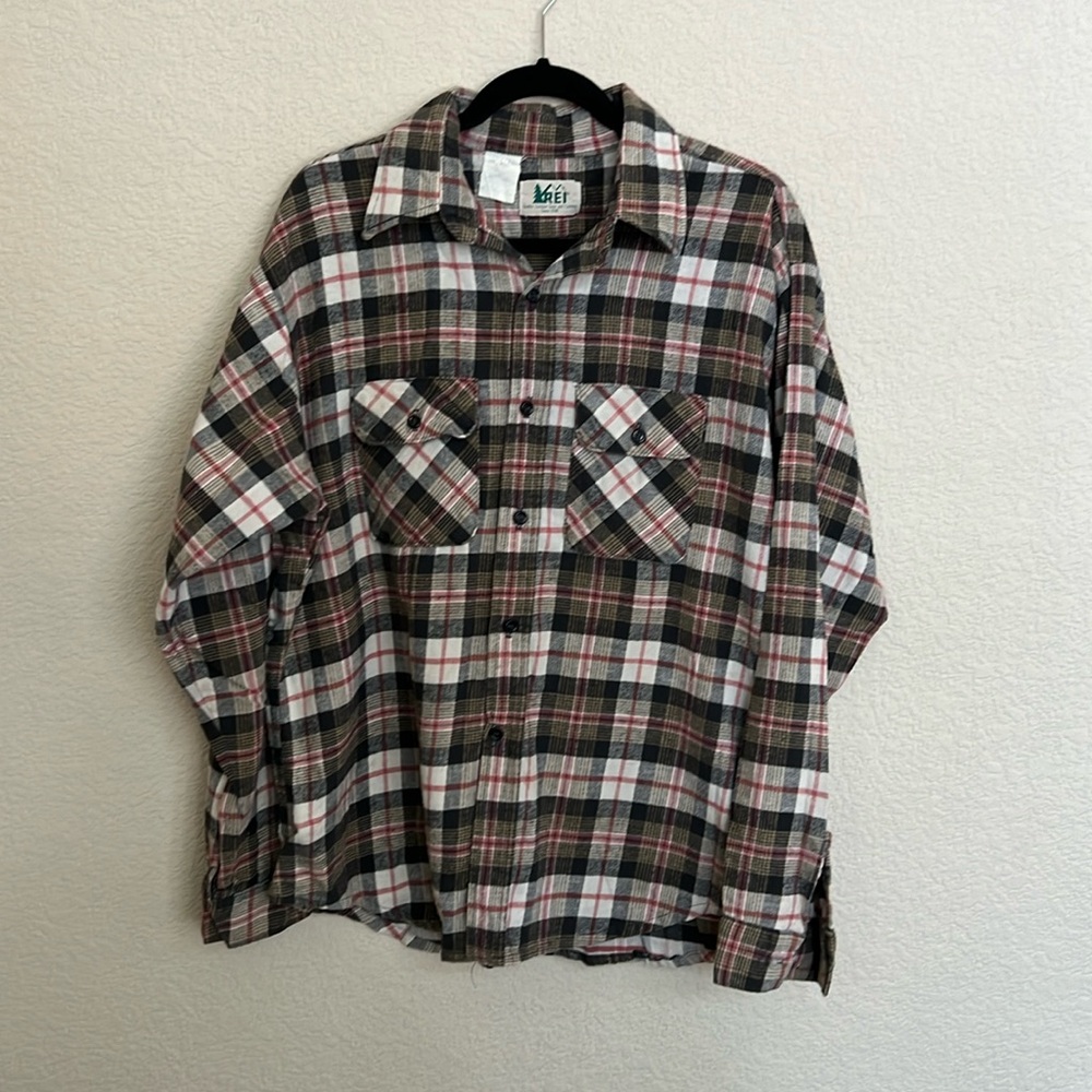 REI Plaid Flannel XL